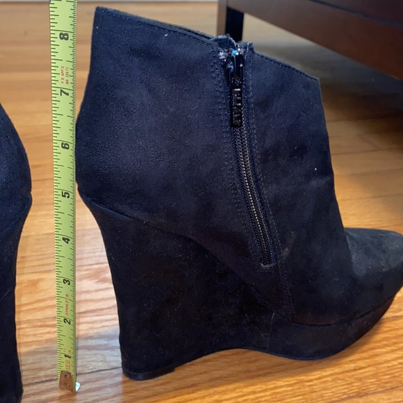 Michael Antonia 5” Black Suede Booties - Picture 2 of 5